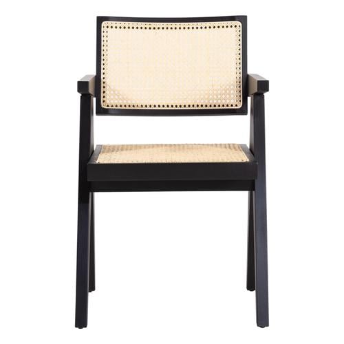  QUILE MASİF AHŞAP HAZERAN SANDALYE SİYAH