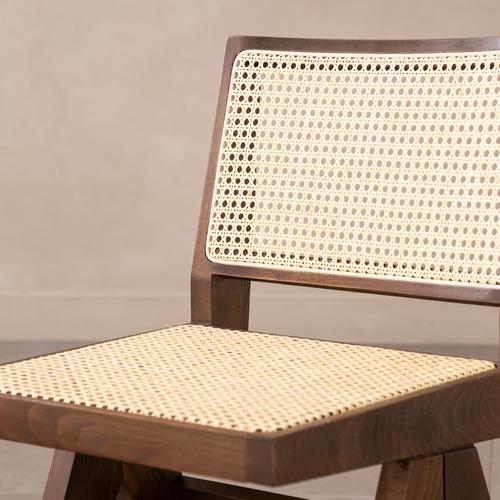  QUILE MASİF AHŞAP HAZERAN SANDALYE CEVİZ