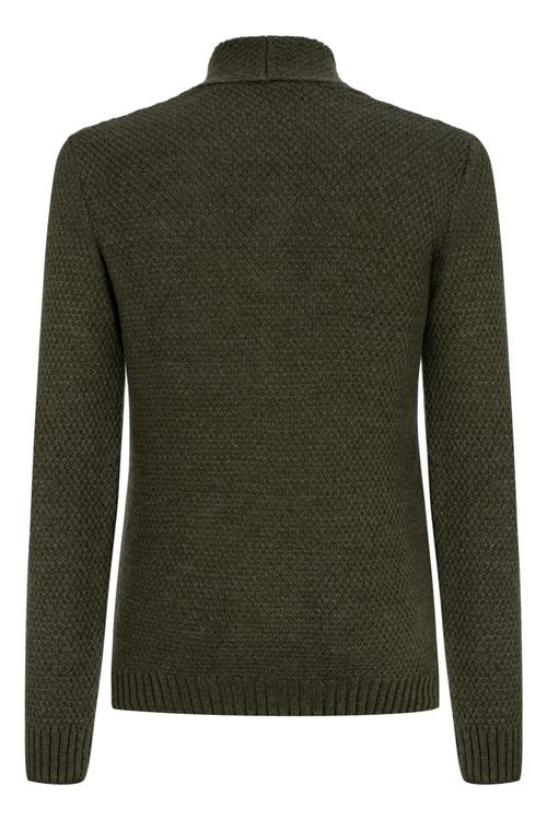  ŞAL YAKA SAÇ ÖRGÜLÜ UZUN KOLLU TRİKO HIRKA