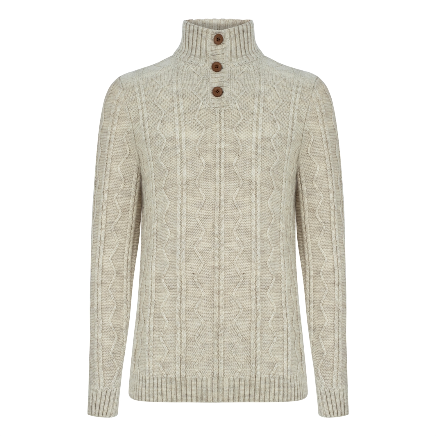 DİK YAKA SAÇ ÖRGÜLÜ TRİKO KAZAK