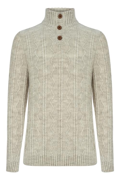  DİK YAKA SAÇ ÖRGÜLÜ TRİKO KAZAK