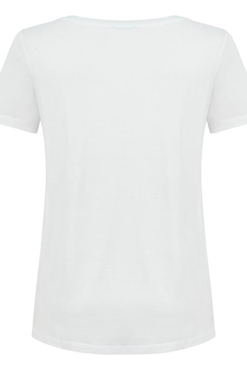  VİSKON KISA KOLLU BASIC T-SHIRT