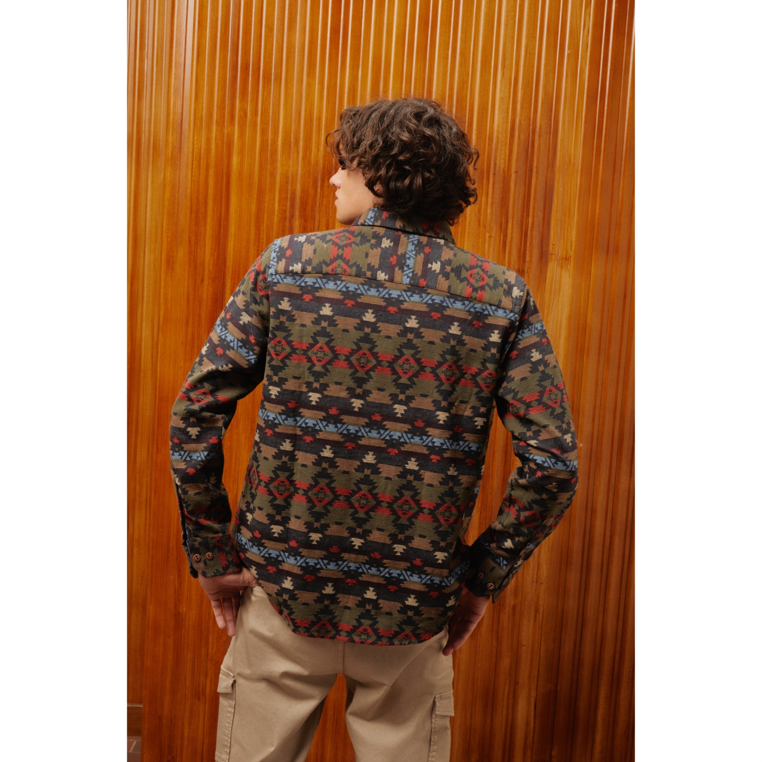 ETNİK DESENLİ REGULAR FIT GÖMLEK