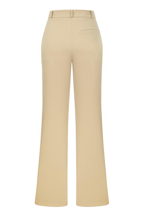  YÜKSEK BEL GENİŞ PAÇA DOKUMA PANTOLON