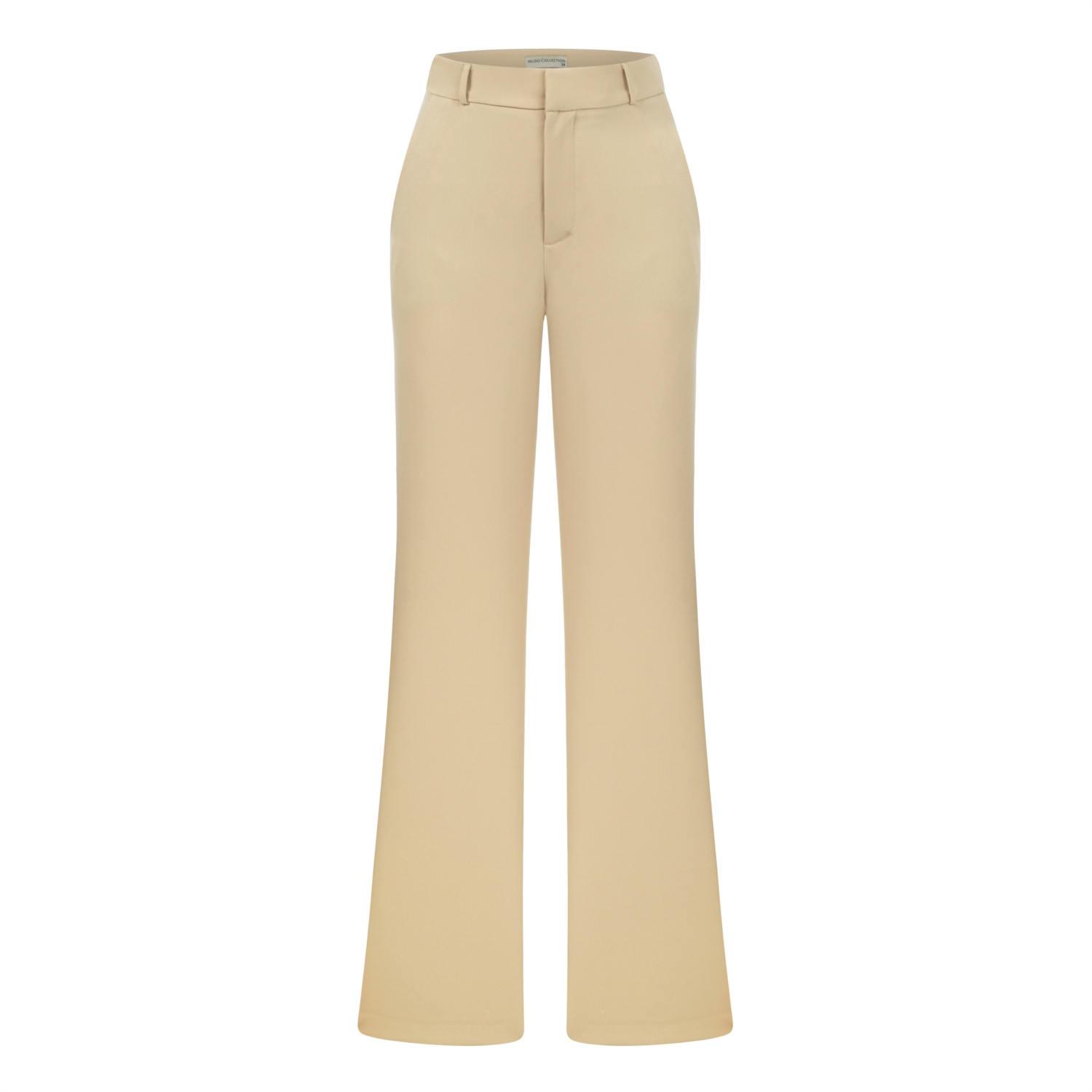 YÜKSEK BEL GENİŞ PAÇA DOKUMA PANTOLON