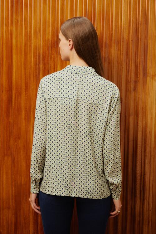  DESENLİ REGULAR FIT VİSKOZ GÖMLEK