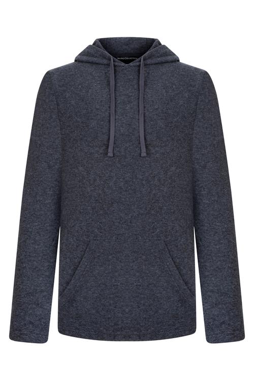  DOKULU KAPÜŞONLU SWEATSHIRT