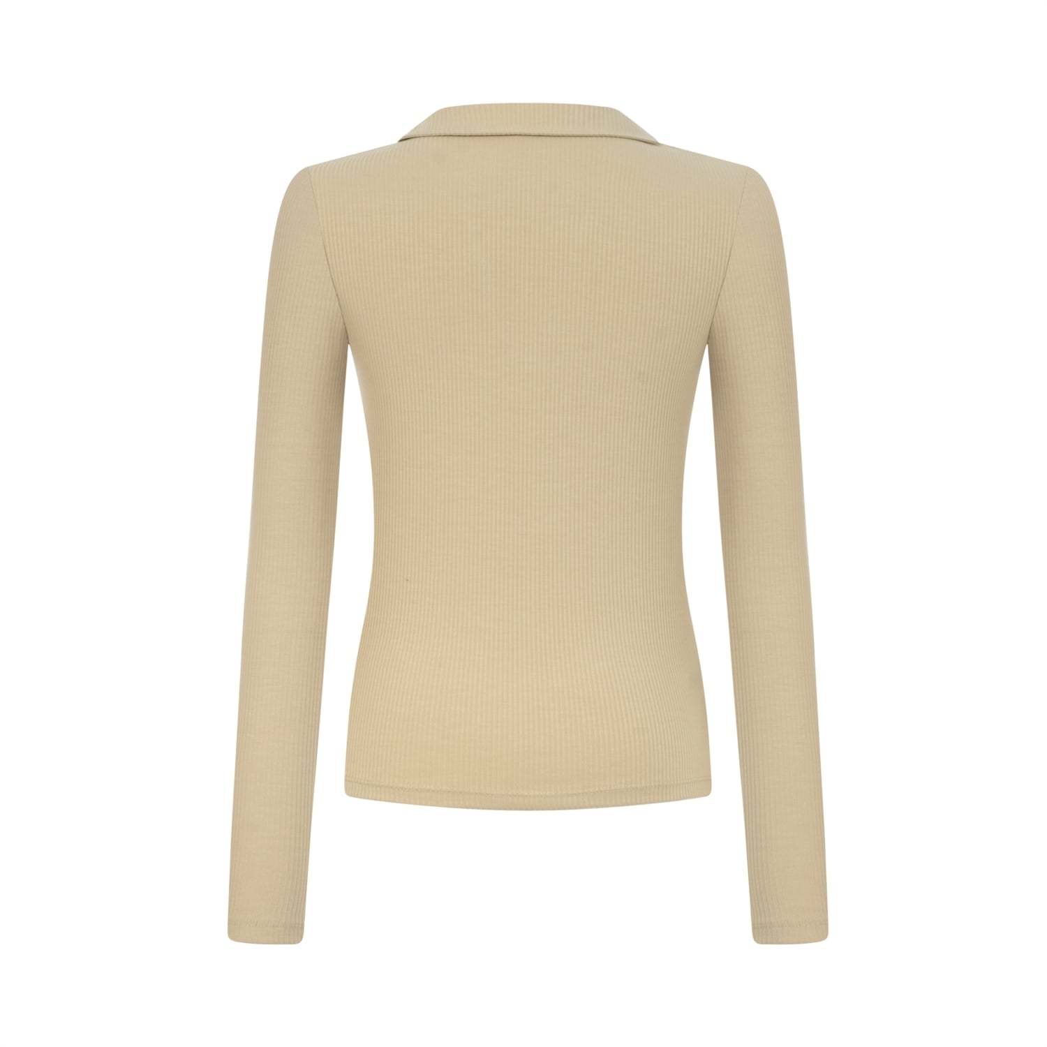 POLO YAKA UZUN KOLLU BASIC T-SHIRT