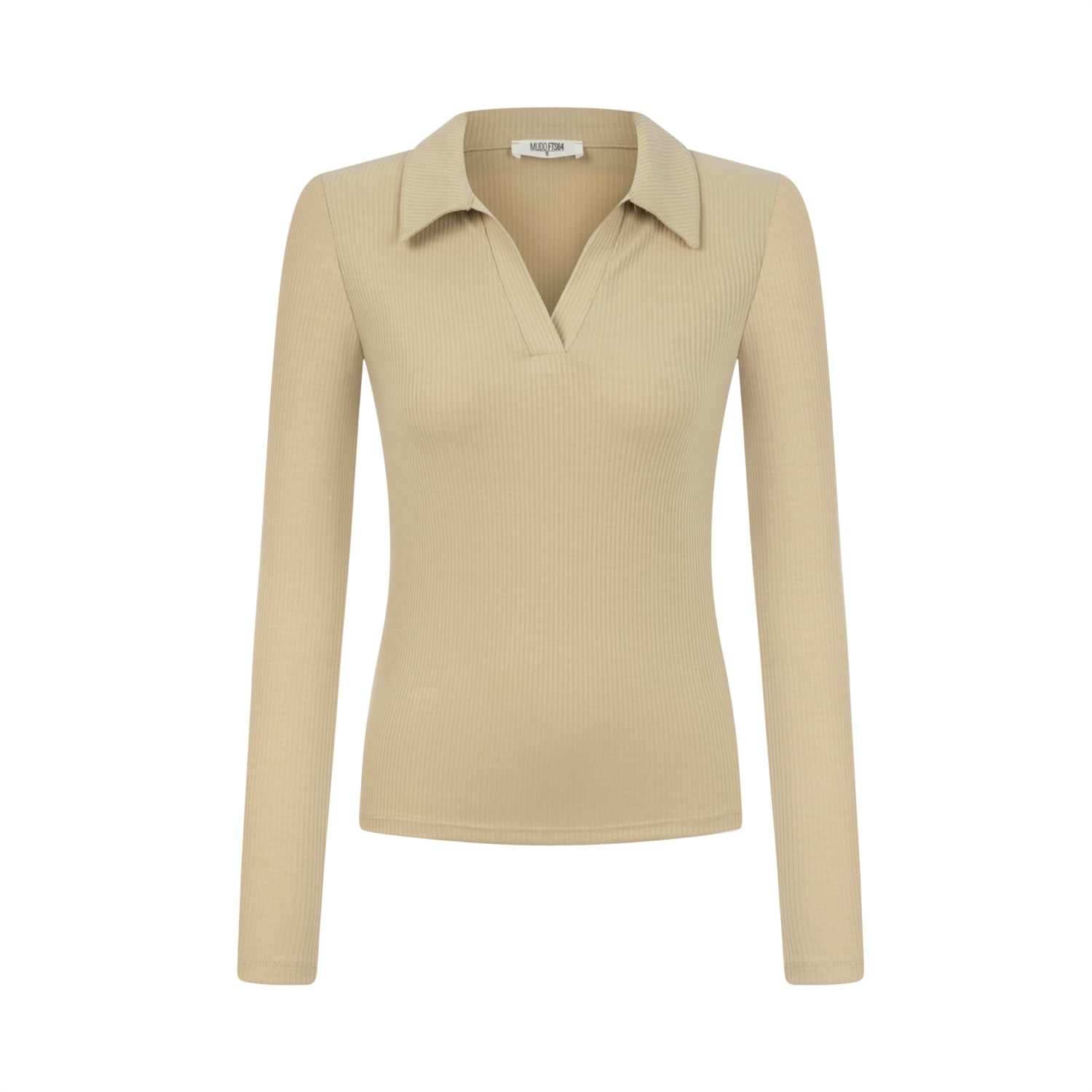 POLO YAKA UZUN KOLLU BASIC T-SHIRT