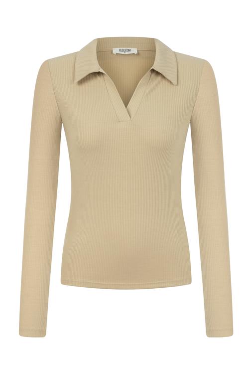  POLO YAKA UZUN KOLLU BASIC T-SHIRT