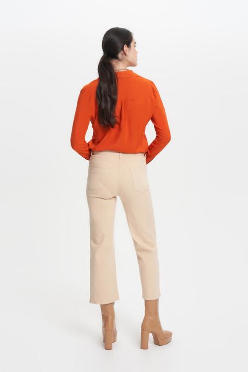  KISA İSPANYOL PAÇA JEAN PANTOLON