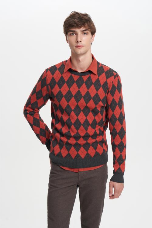  BAKLAVA DESENLİ TRİKO KAZAK