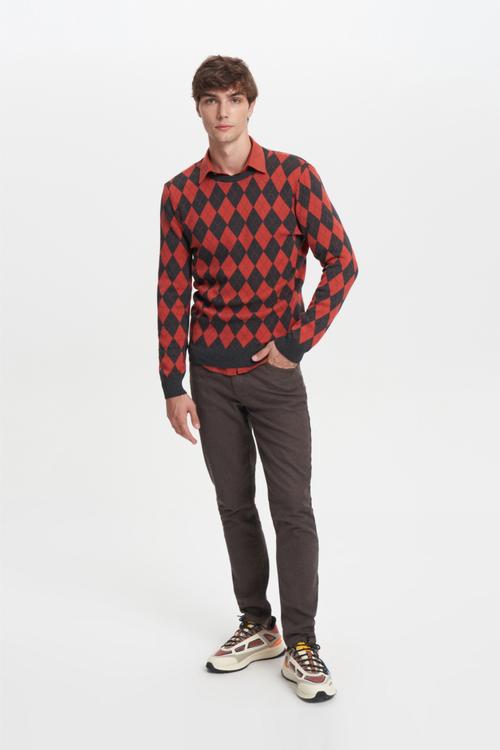  BAKLAVA DESENLİ TRİKO KAZAK