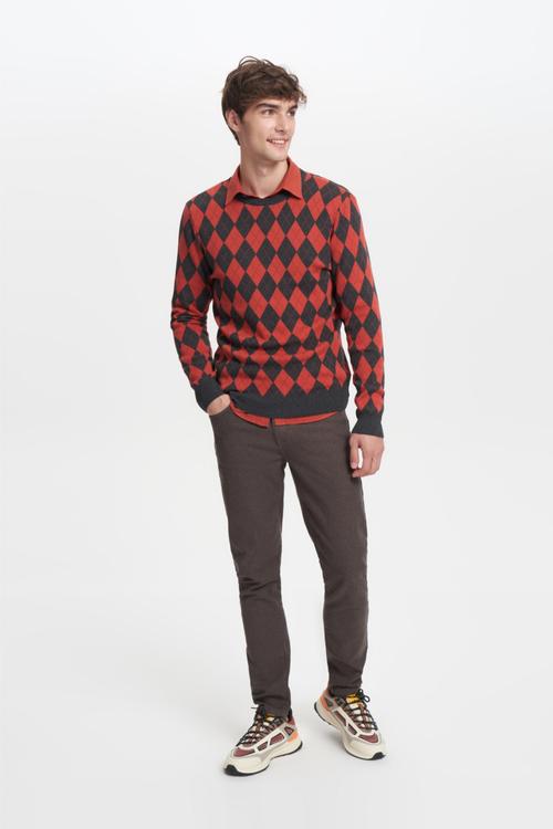  BAKLAVA DESENLİ TRİKO KAZAK