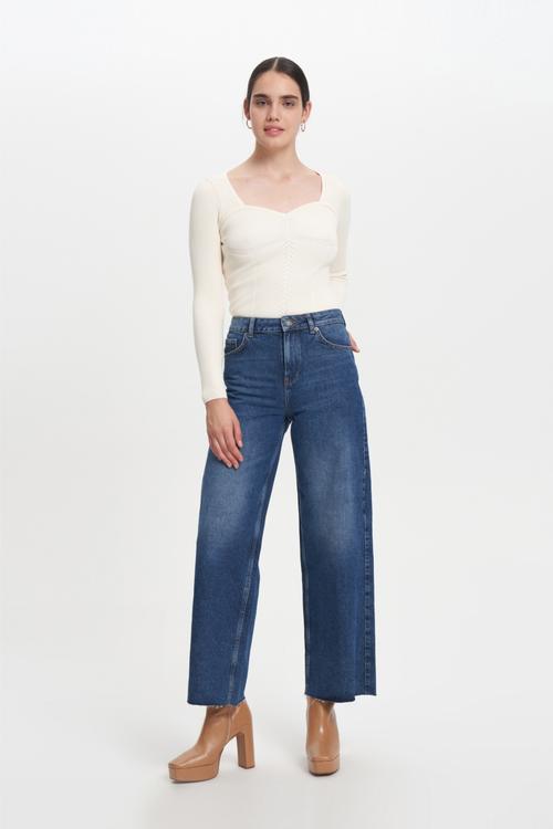  GENİŞ PAÇA JEAN PANTOLON