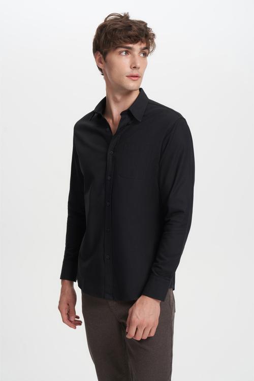  PAMUK KARIŞIMLI VİSKON REGULAR FIT GÖMLEK