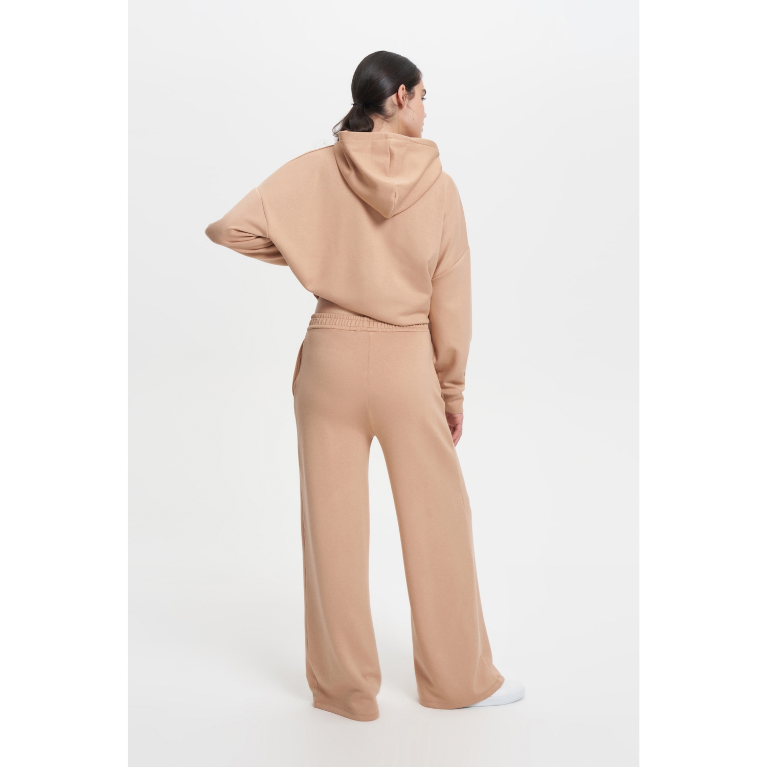 BELİ LASTİKLİ GENİŞ PAÇA EŞOFMAN ALTI