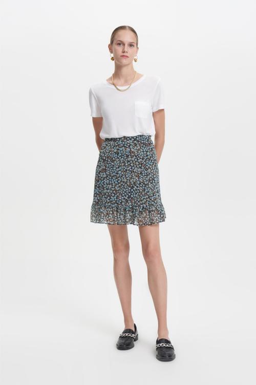  ÇİÇEK DESENLİ MİNİ KLOŞ ETEK