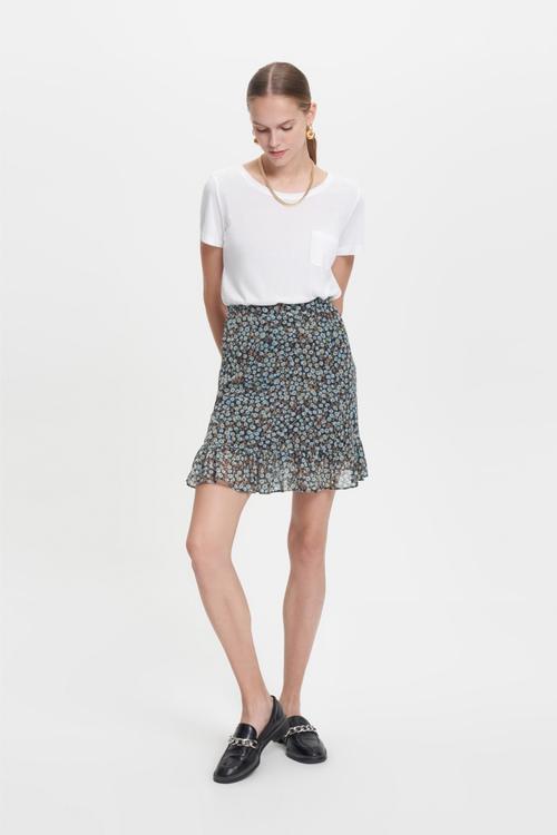  ÇİÇEK DESENLİ MİNİ KLOŞ ETEK