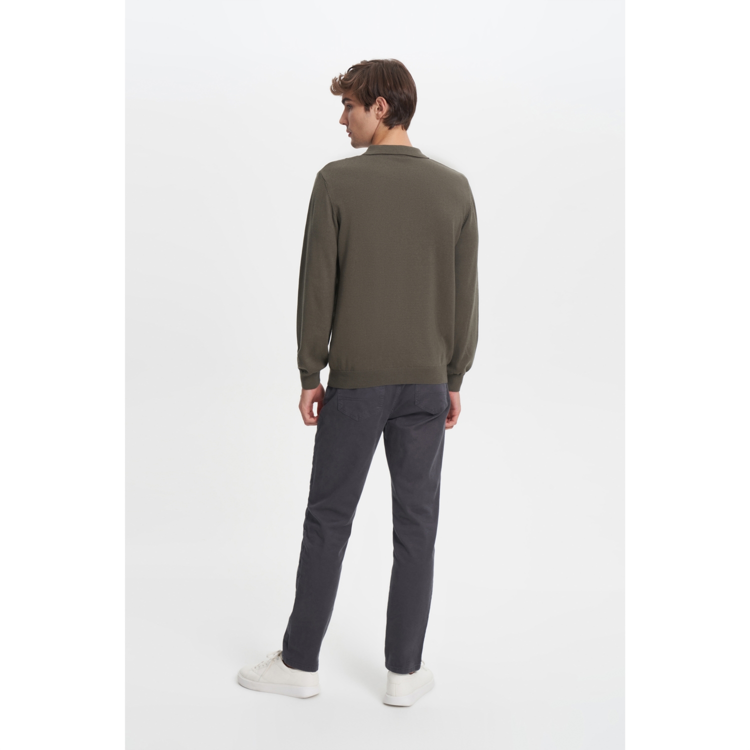 FERMUARLI POLO YAKA KAZAK