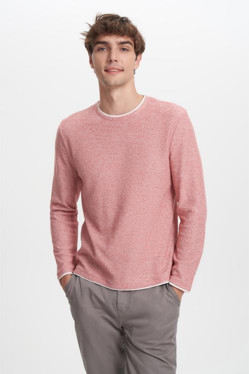  DOKULU BİSİKLET YAKA KAZAK