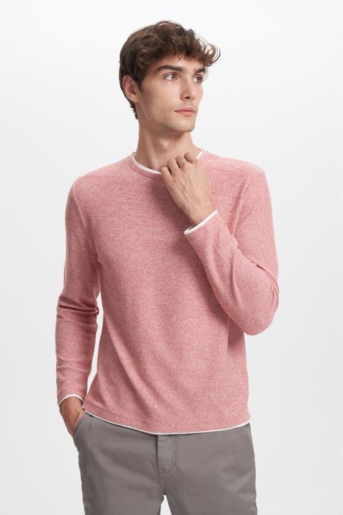  DOKULU BİSİKLET YAKA KAZAK