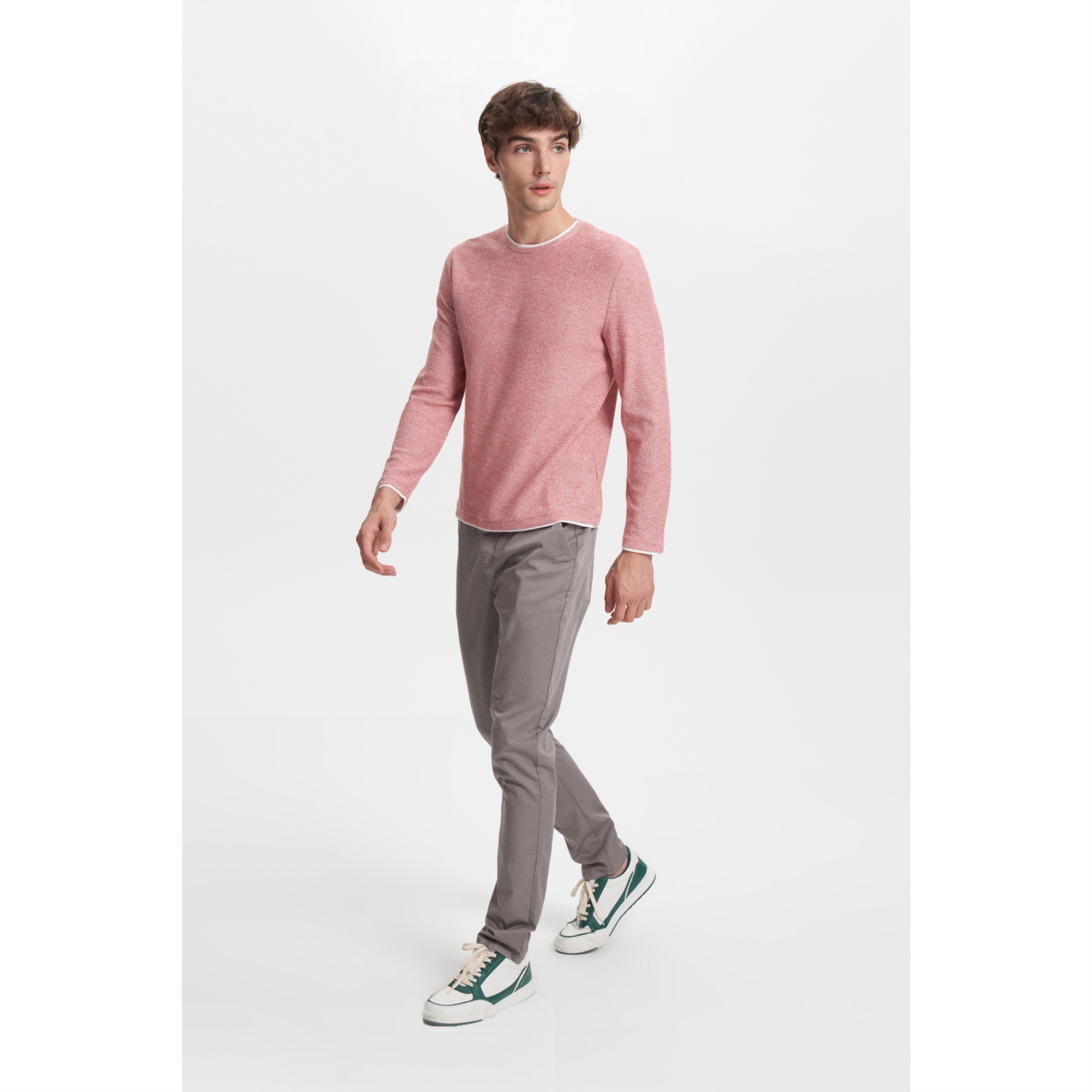 DOKULU BİSİKLET YAKA KAZAK