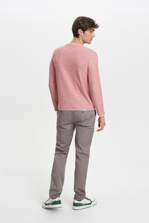  DOKULU BİSİKLET YAKA KAZAK