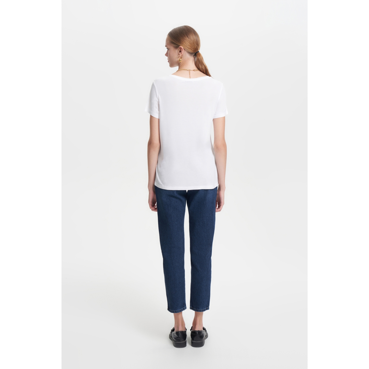 VİSKON KISA KOLLU BASIC T-SHIRT