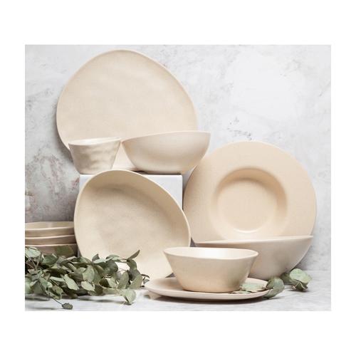  TRIBECA ÇUKUR TABAK 23 CM - KUMLU KREM