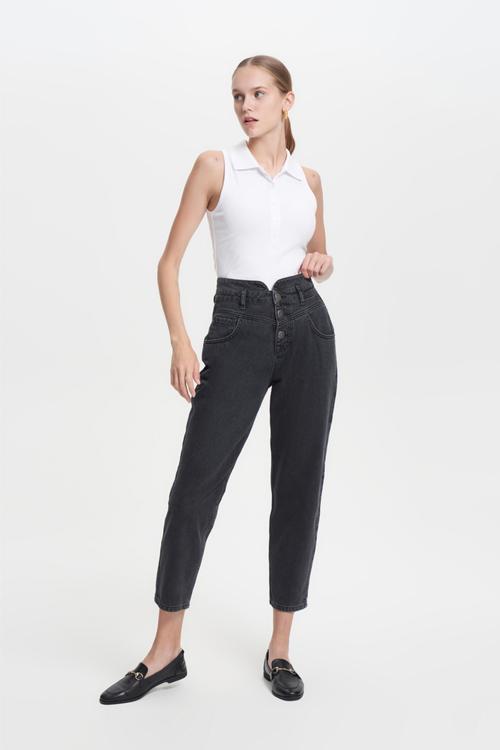  YÜKSEK BEL STRAIGHT FIT JEAN PANTOLON