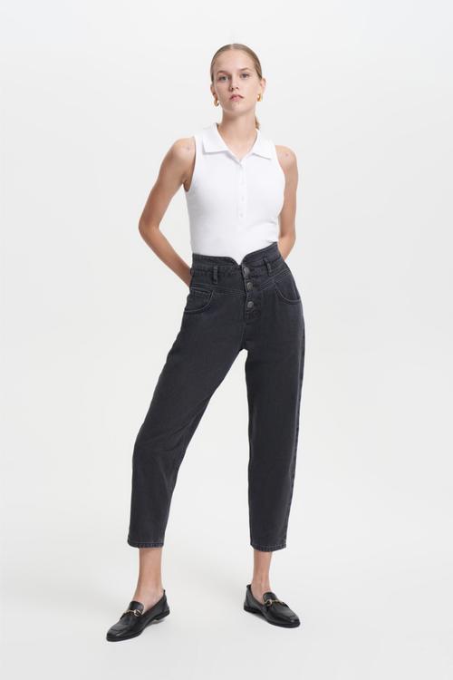  YÜKSEK BEL STRAIGHT FIT JEAN PANTOLON