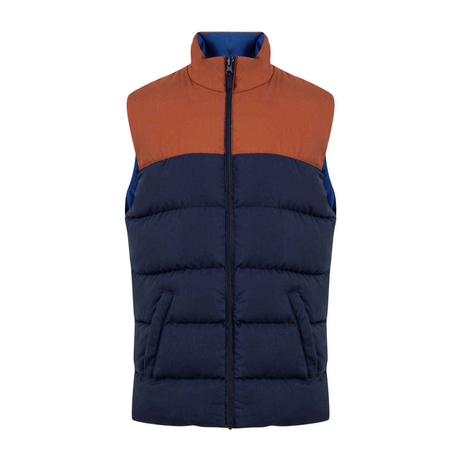 DİK YAKA ÇİFT TARAFLI ŞİŞME YELEK