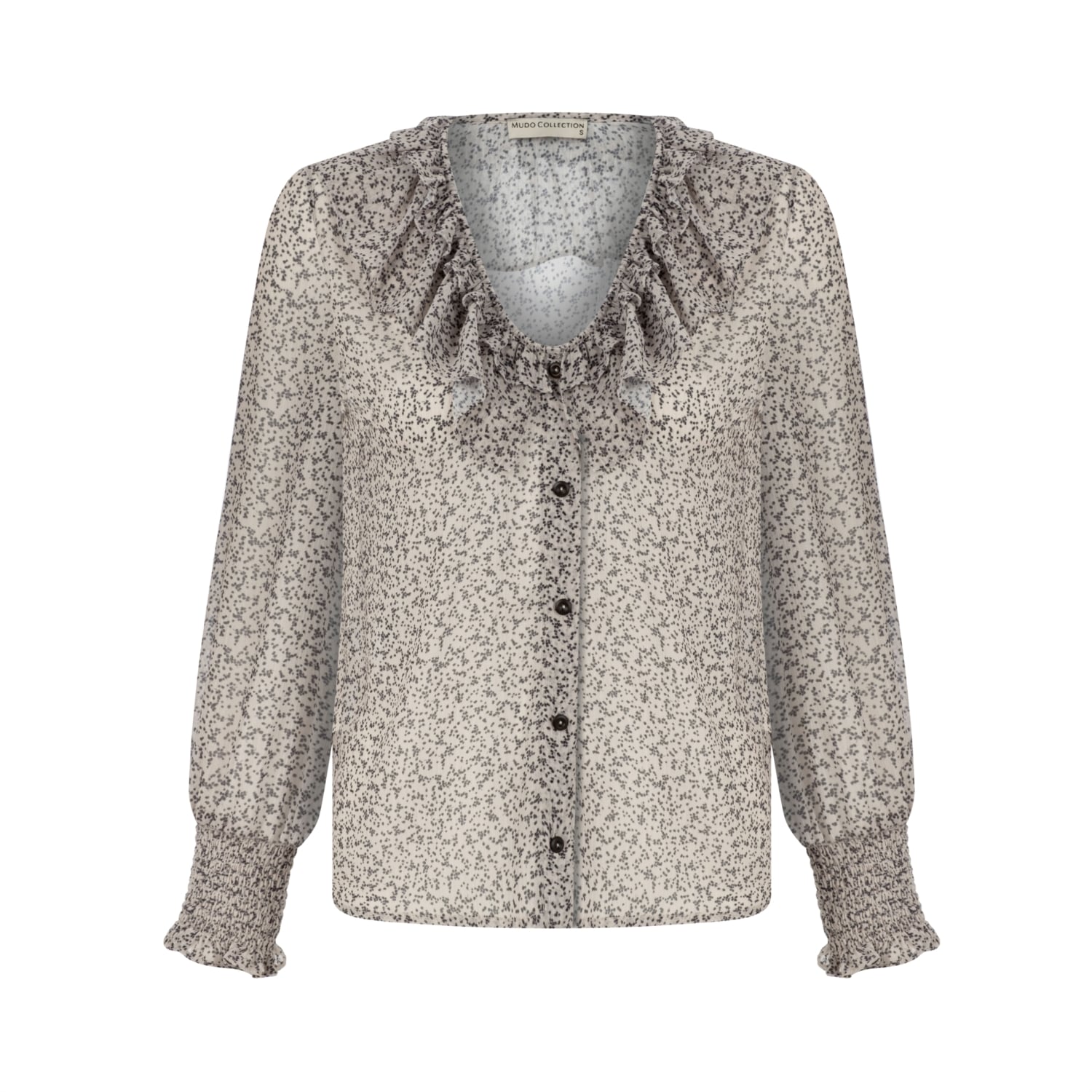 FIRFIRLI UZUN KOLLU BLUZ