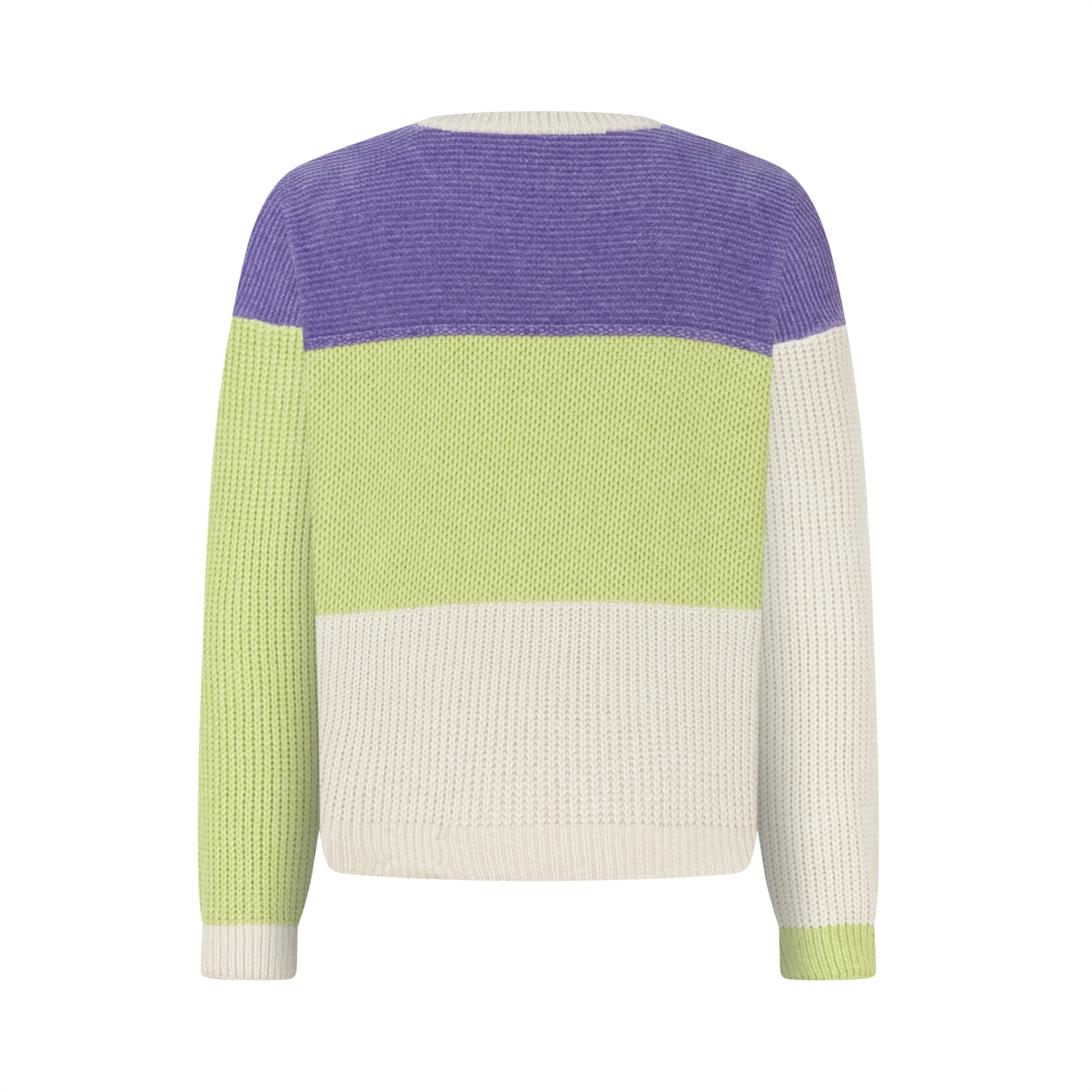 RENK BLOKLU BİSİKLET YAKA TRİKO KAZAK