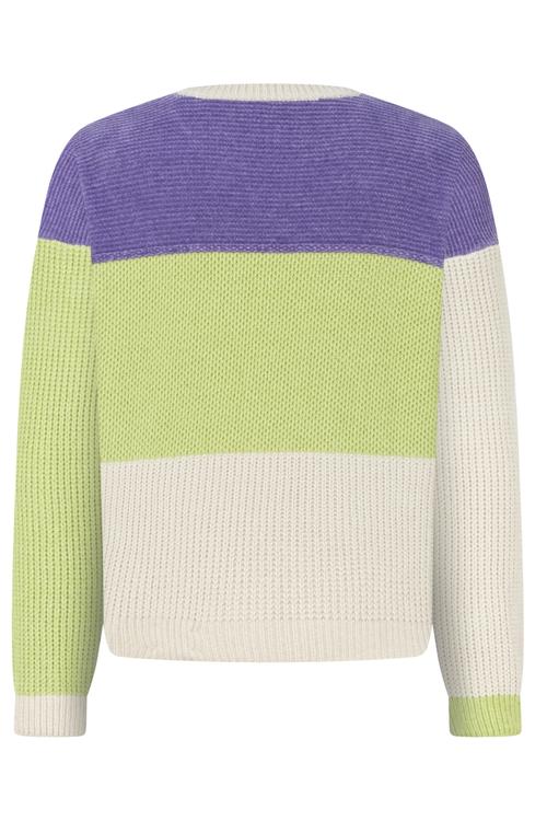  RENK BLOKLU BİSİKLET YAKA TRİKO KAZAK