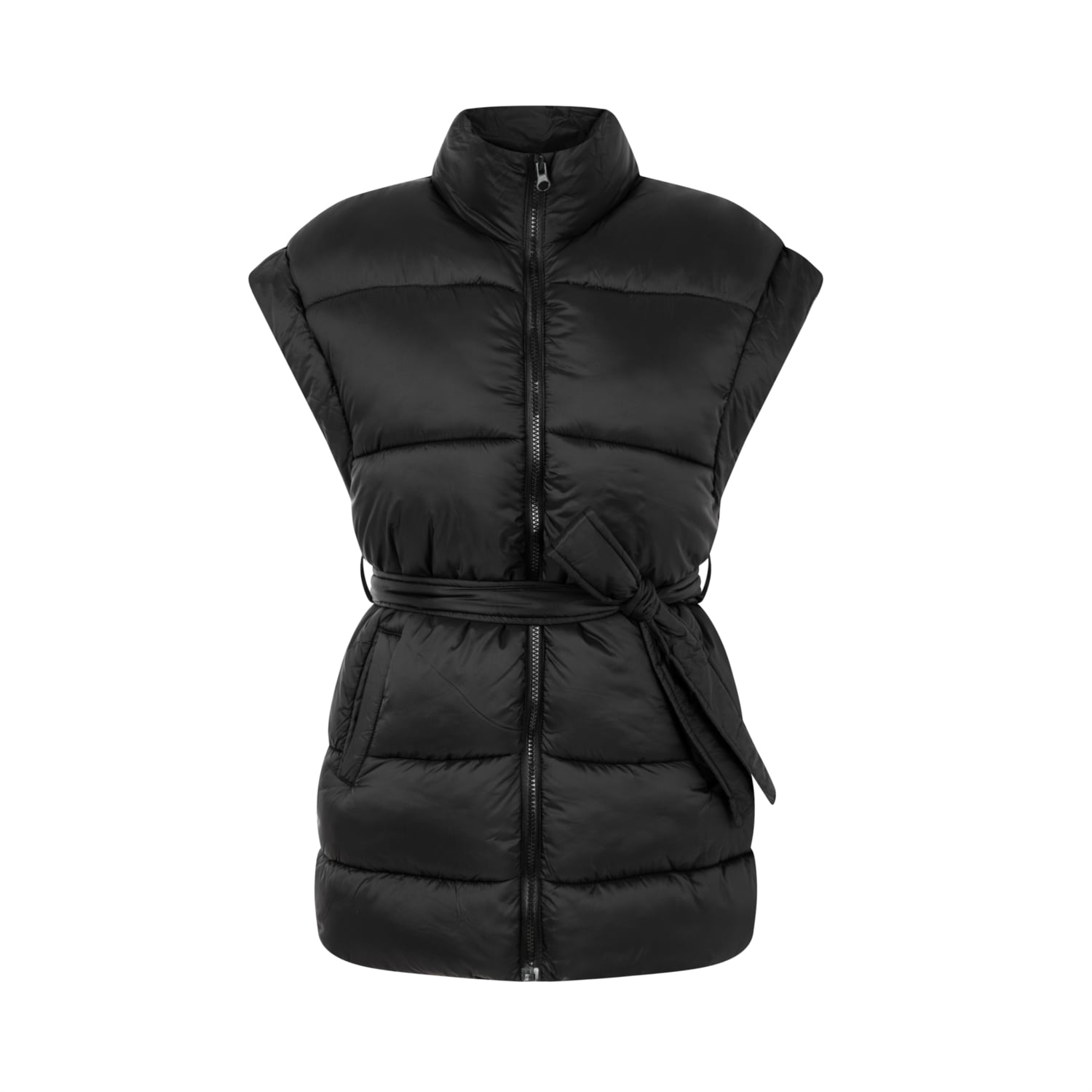 BELİ KUŞAKLI ŞİŞME YELEK