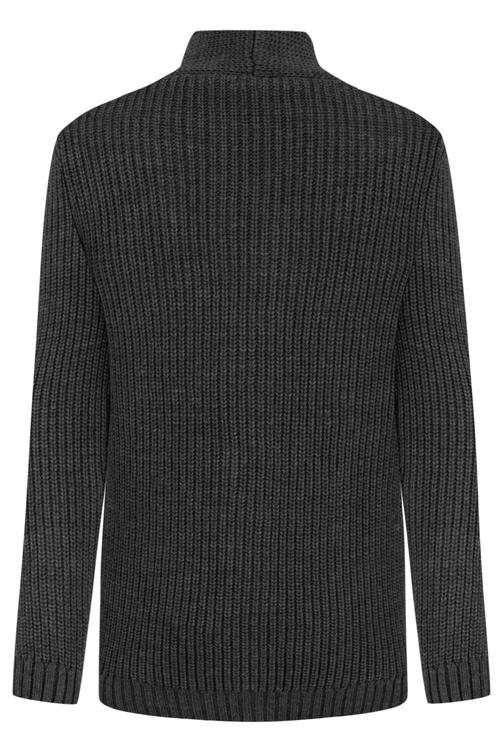  ŞAL YAKA DÜĞMELİ TRİKO HIRKA