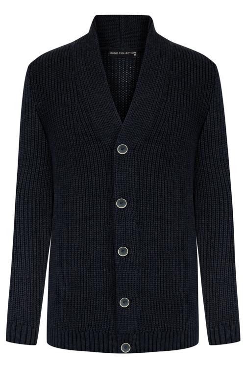  ŞAL YAKA DÜĞMELİ TRİKO HIRKA