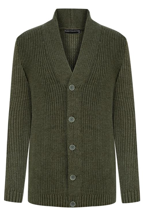  ŞAL YAKA DÜĞMELİ TRİKO HIRKA