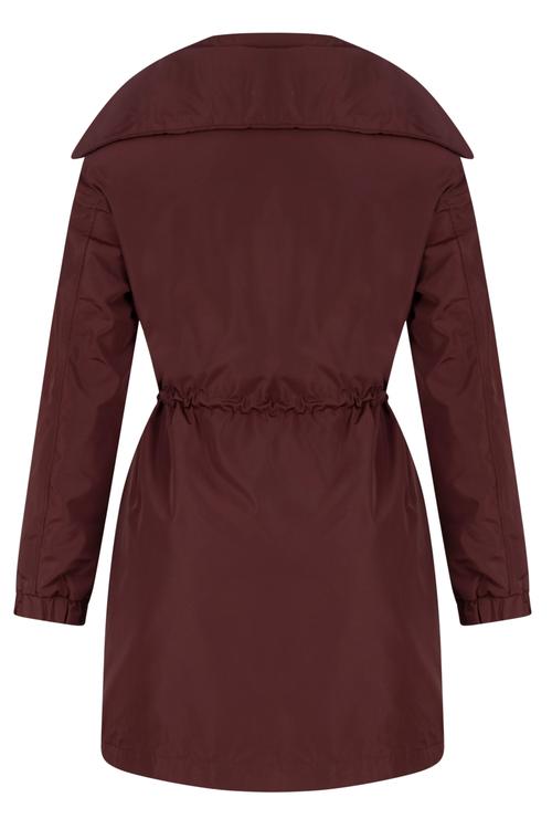  BELİ BAĞLAMALI İNCE PARKA