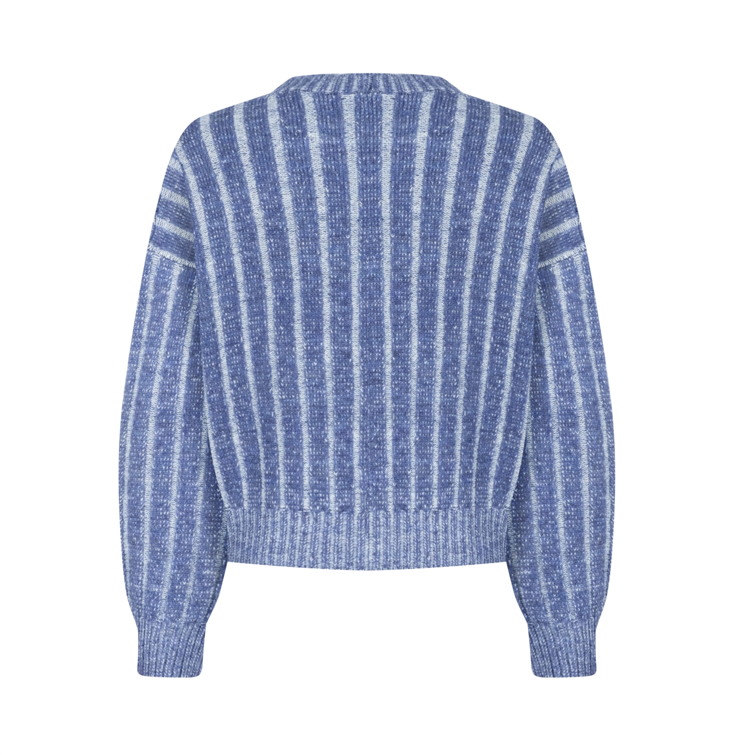 ÇİZGİLİ BİSİKLET YAKA TRİKO KAZAK