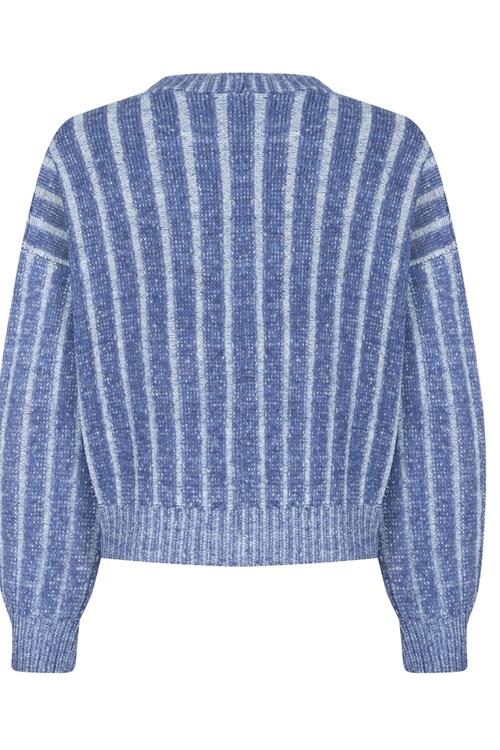  ÇİZGİLİ BİSİKLET YAKA TRİKO KAZAK