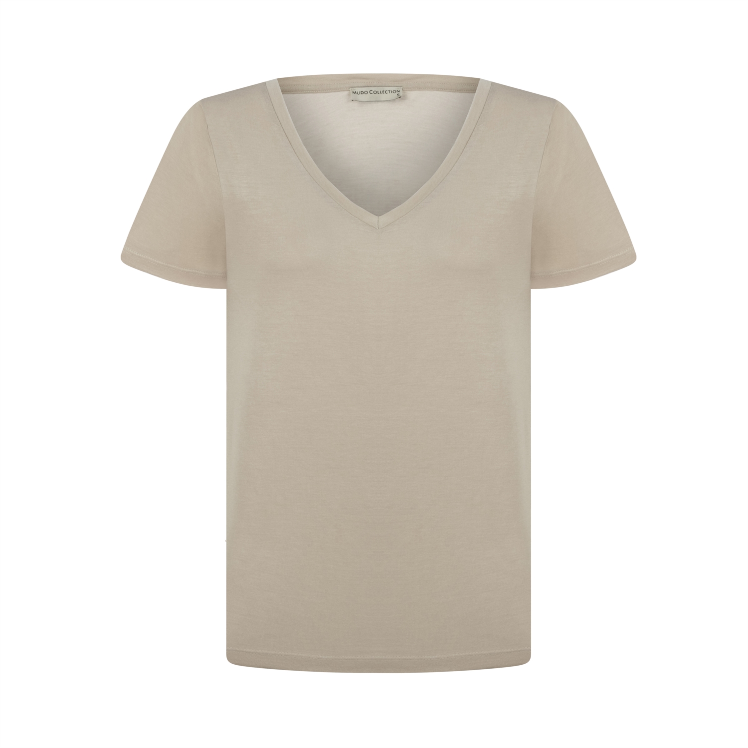 V YAKA KISA KOLLU BASIC T- SHIRT