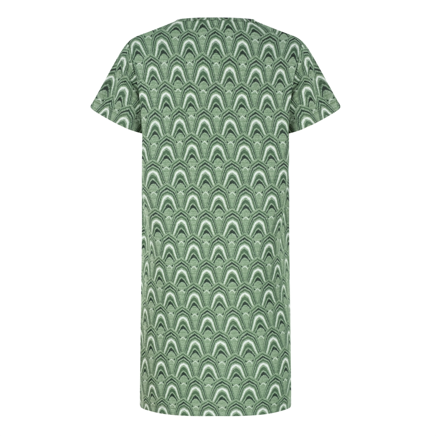 JAKARLI KISA KOLLU ETNİK MİNİ ELBİSE