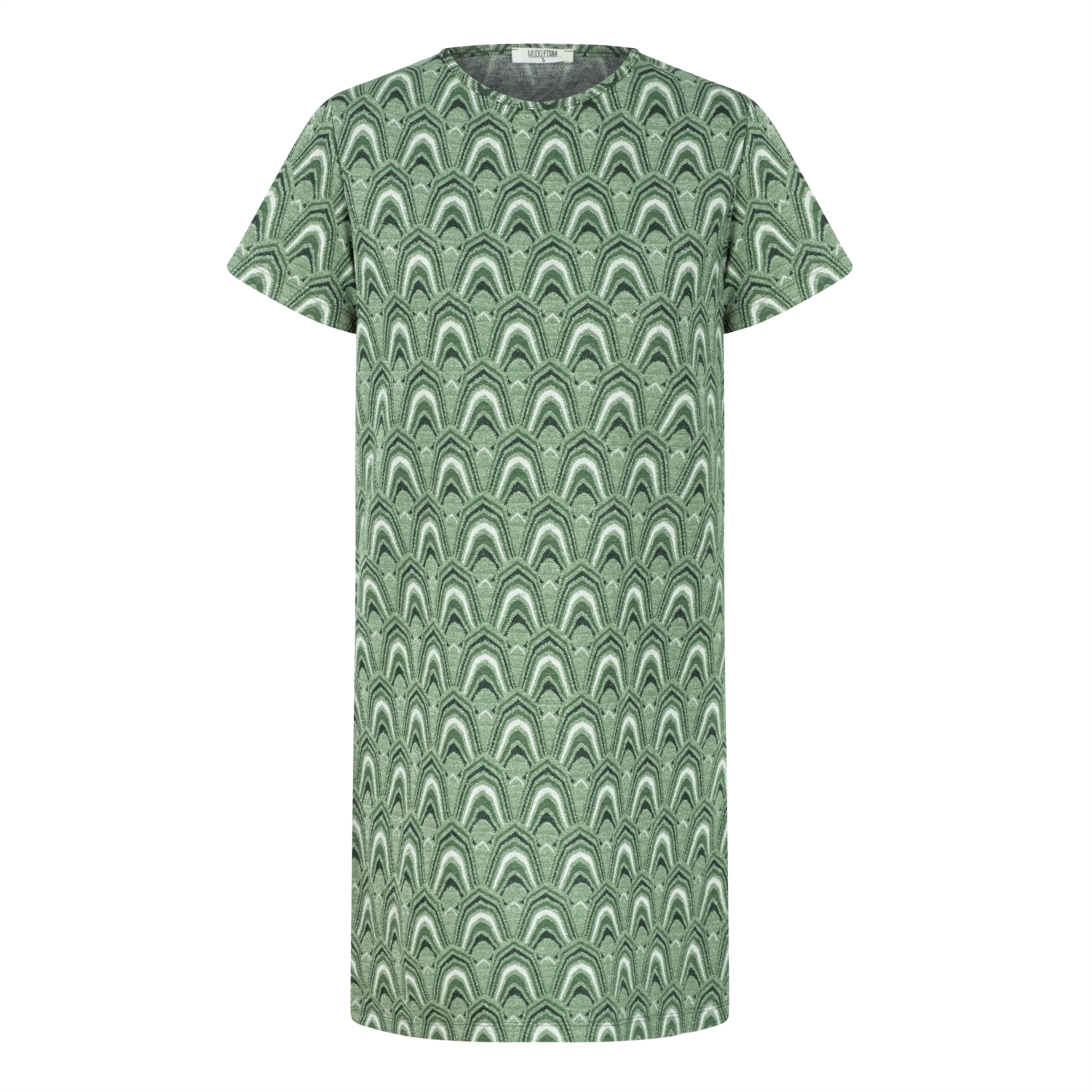 JAKARLI KISA KOLLU ETNİK MİNİ ELBİSE