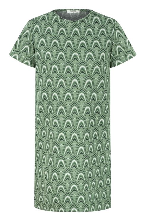  JAKARLI KISA KOLLU ETNİK MİNİ ELBİSE