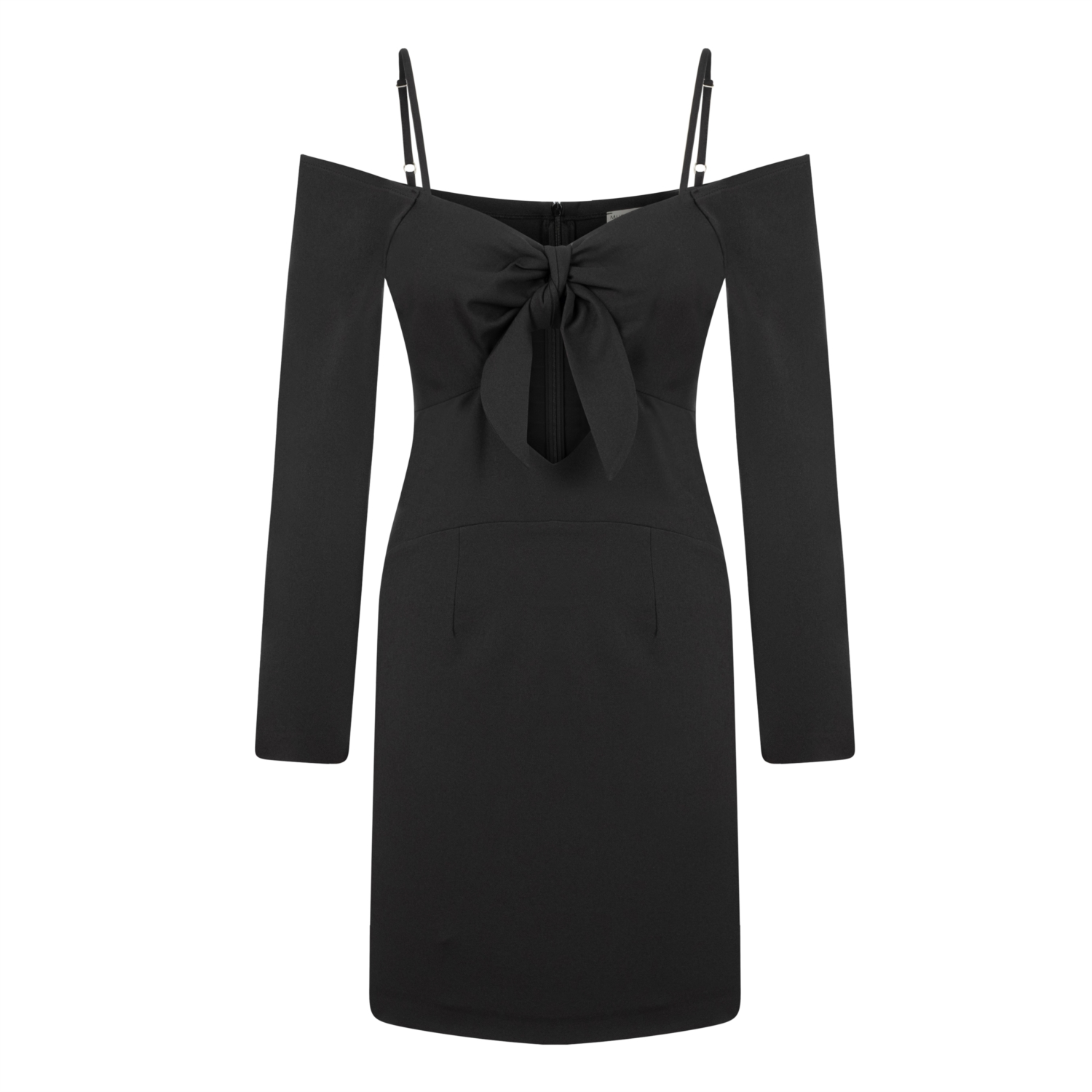 FİYONK DETAYLI DAR KESİM MİNİ ELBİSE