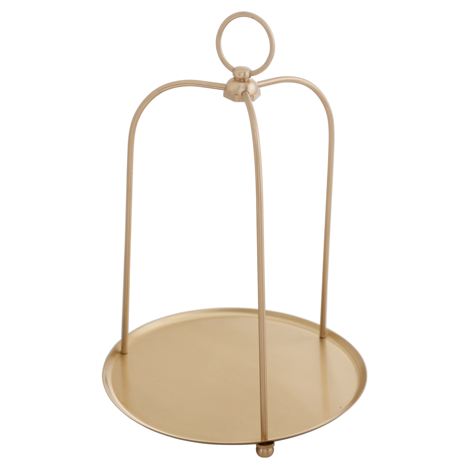 NELLY PİRİNÇ DEKORATİF TEPSİ 26CM