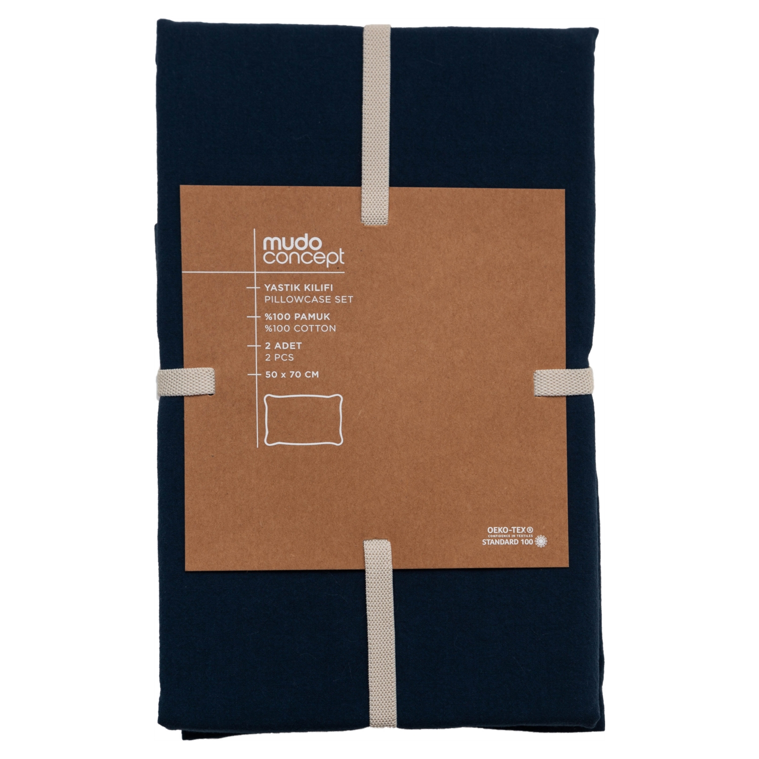 SOHO 2'Lİ YASTIK KILIFI LACİVERT 50X70